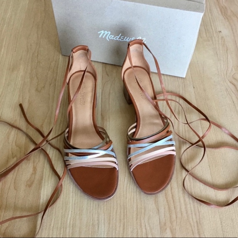 Madwell Rosalind Strappy Ankle Wrap Sandals